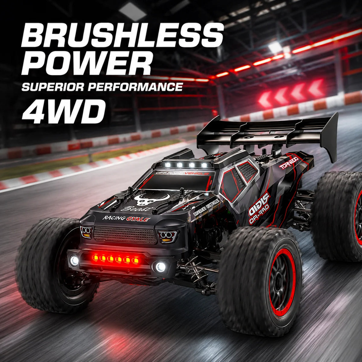 ZNLYRION RC Car Truck SG316MAX High Speed Brushless Full Metal Gear Differential 2.4Ghz 300M Remote Distance LED Headlight Big Foot RC Car For Adult Hobby