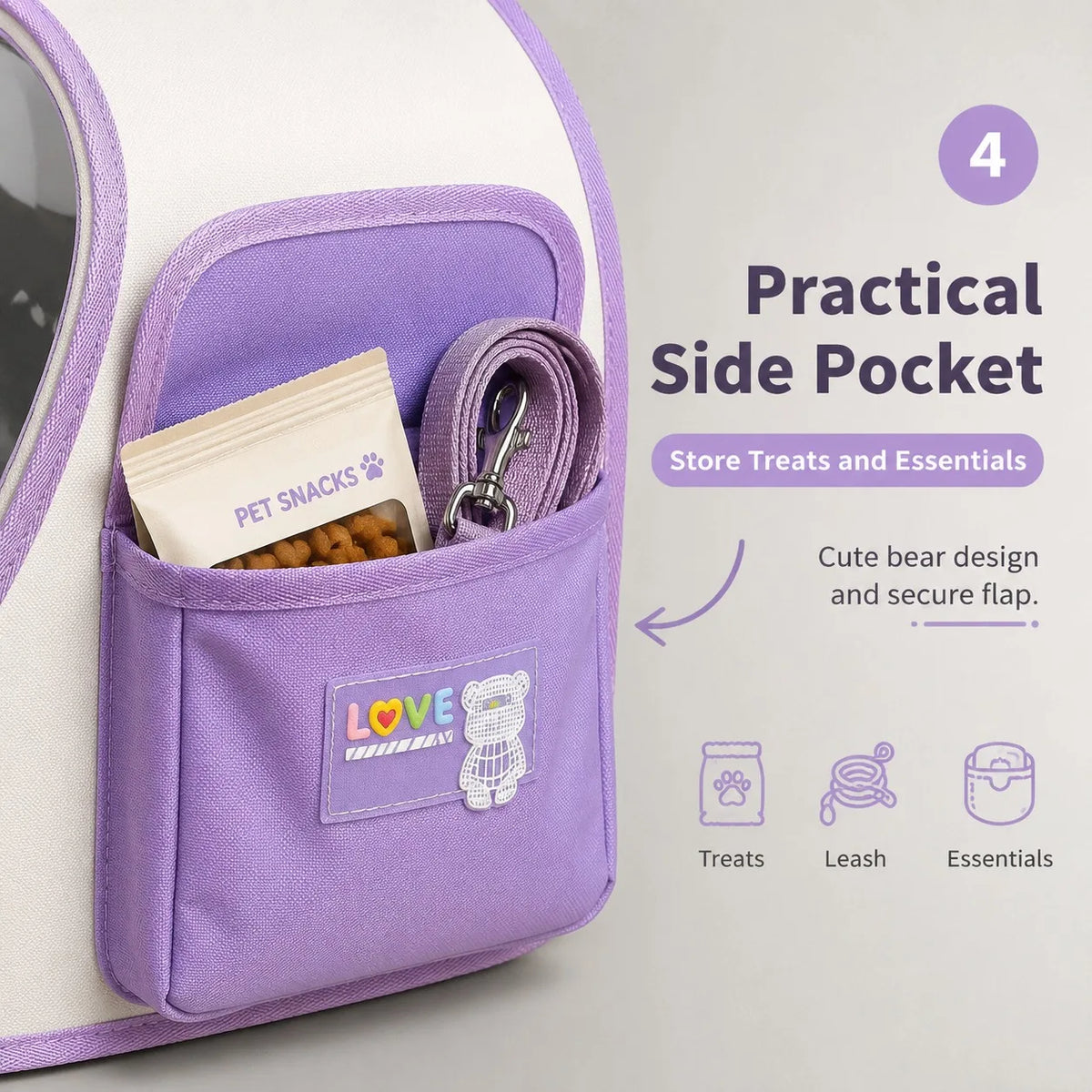 Stylish Breathable Cat Carrier Bag Portable Pet Travel Handbag with Clear Window Space Capsule Bubble Bag for Small Dogs Cats Outdoor
