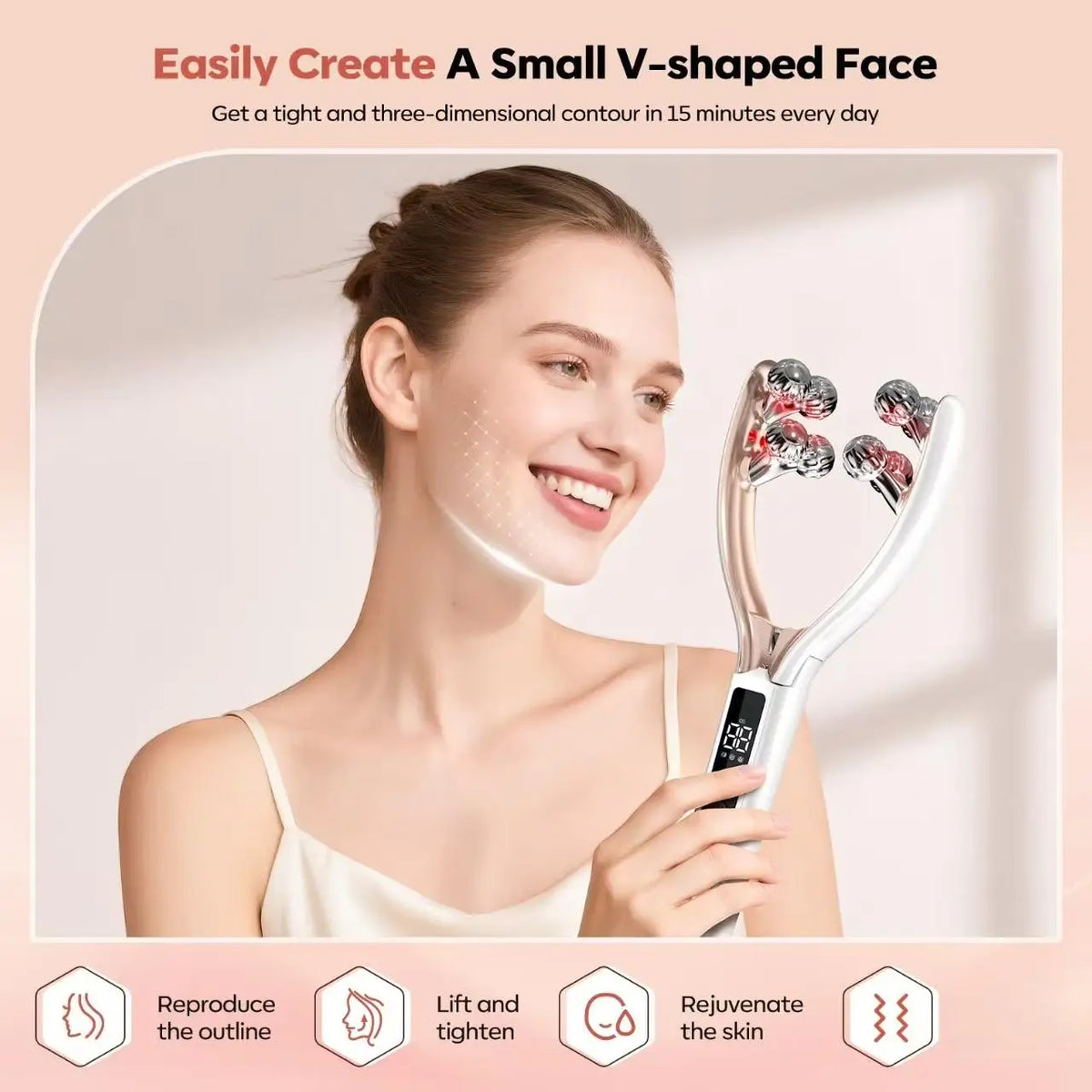 Doge Vollar Rechargeable Facial Massager For Lymphatic Drainage