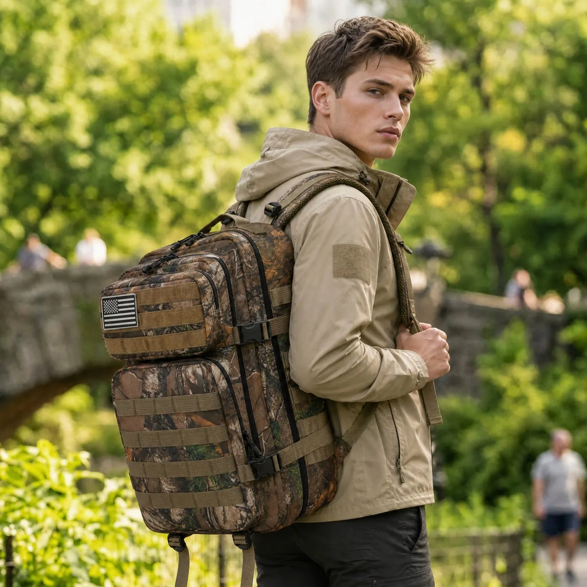 ReFire Gear Tactical Travel Backpack With Molle Pockets And Comfort