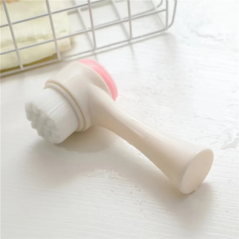 Silicone Double Sided Facial Cleansing Brush For Daily Pore Cleansing