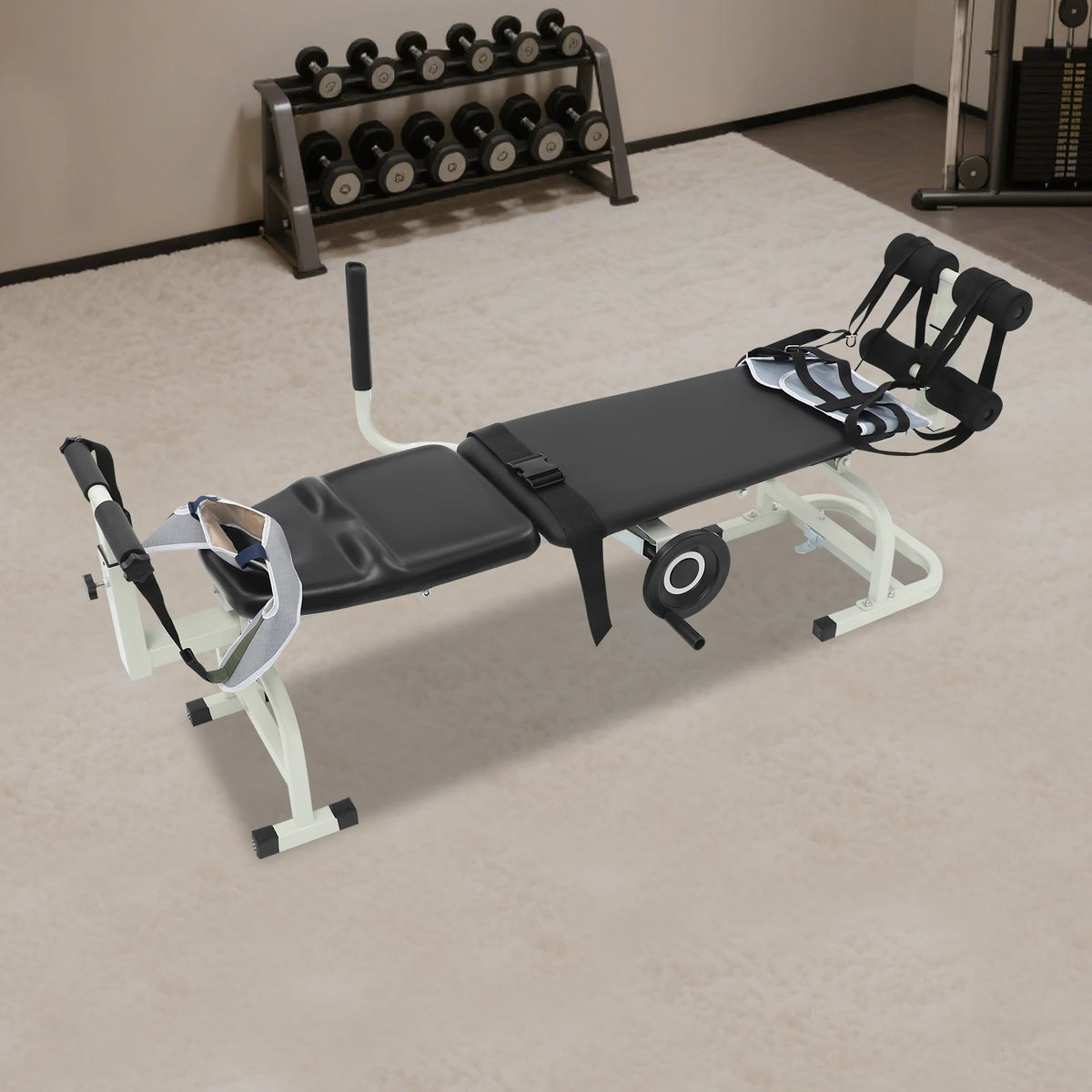 Multi Function Cervical And Lumbar Spine Traction Stretcher