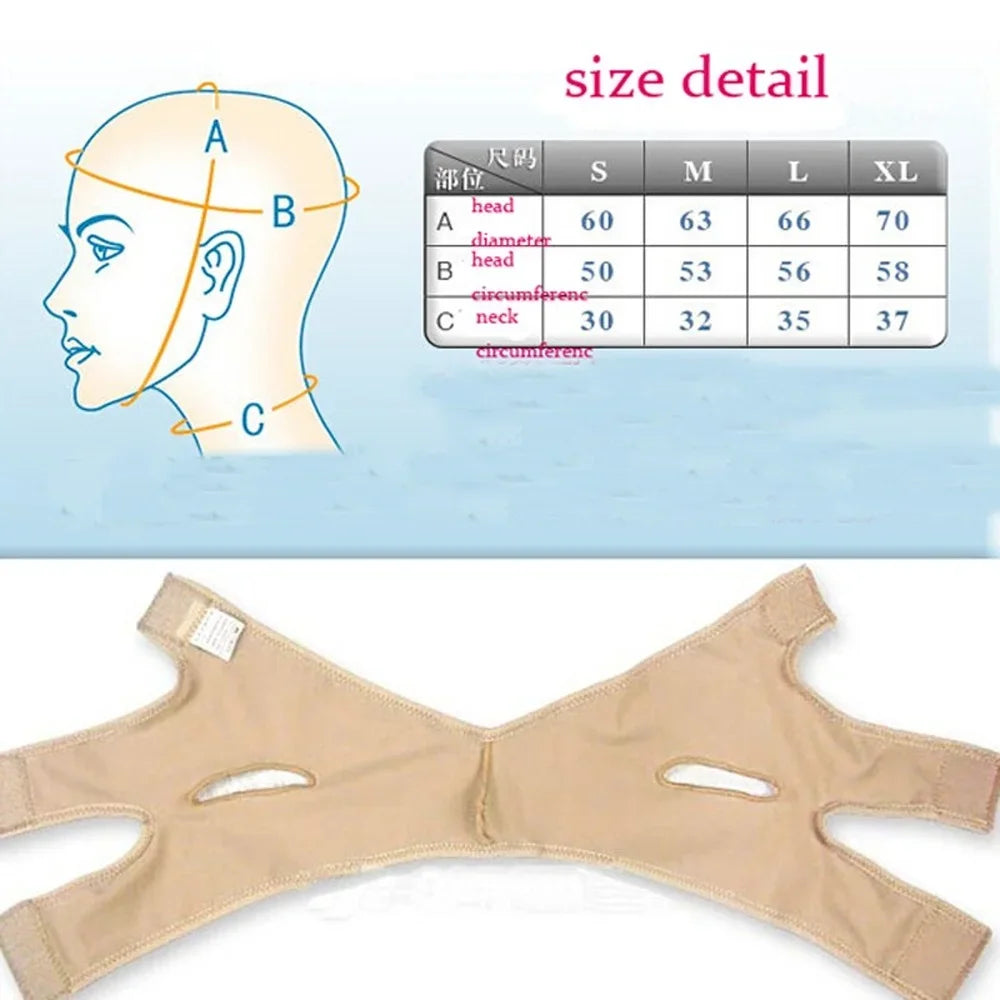 V Line Face Lifting Bandage Elastic Facial Contour Shaper for Jawline Double Chin Cheek Support Women Skin Care Beauty Tool