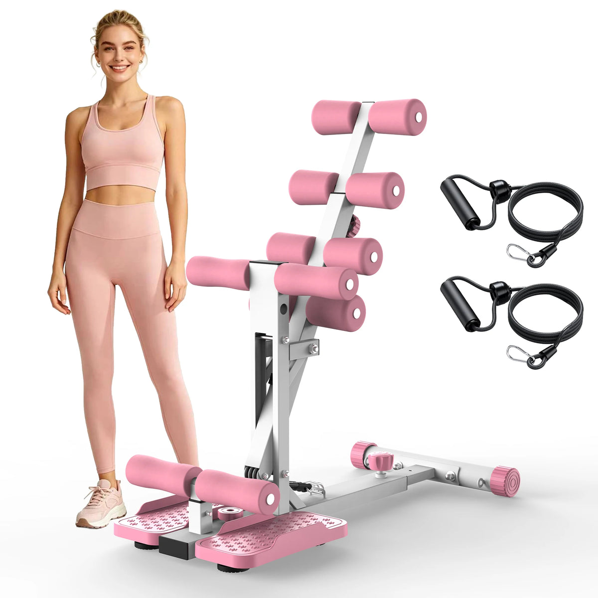 Deep Squat Machine with Resistance Bands, Glute & Core Trainer for Home Gym, Apartment & Office, Squat Assist Equipment