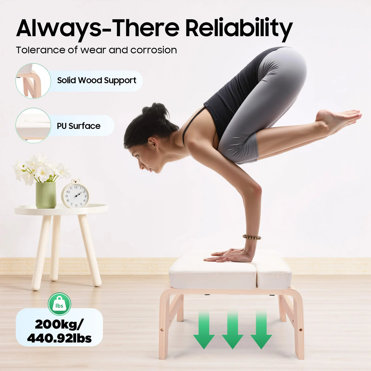 Professional Yoga Headstand Bench With Comfortable Foam Support