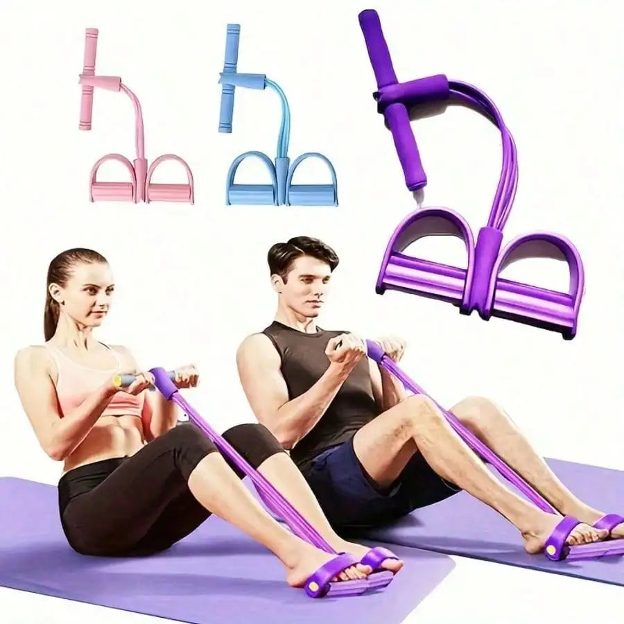 6 Rolls Upgraded High Tension Purple Resistance Bands, Ergonomic Durable Fitness Bands With Comfortable Grip, Suitable For Home Gym Weight Training, Cardio Exercises And Daily Home Fitness