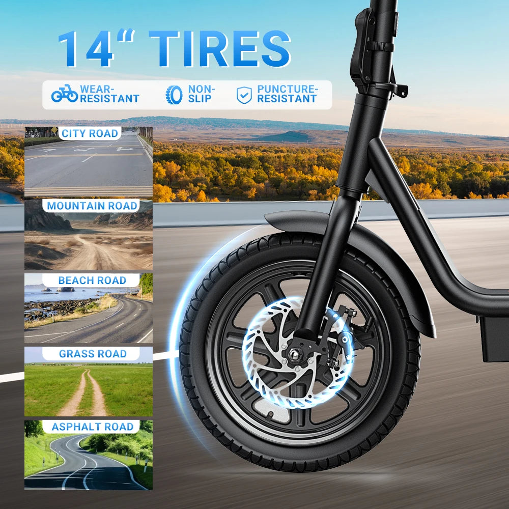 DYU C4  Folding Electric Scooter 14 inch Mini E-Bike 500W Peak 20MPH 36V 7.8AH  Battery Compact City Commuter E-Scooter Style