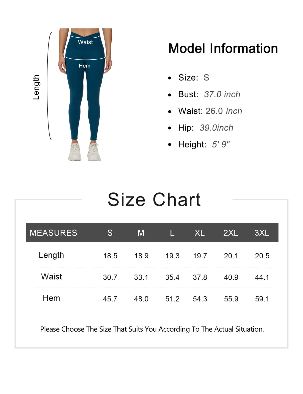 The Gym People Women Cross Waist Tummy Control Leggings