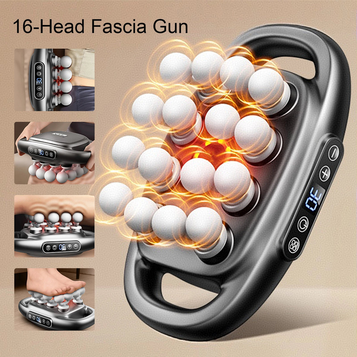 Foreverlily Rechargeable Fascia Massage Gun For Full Body Relaxation