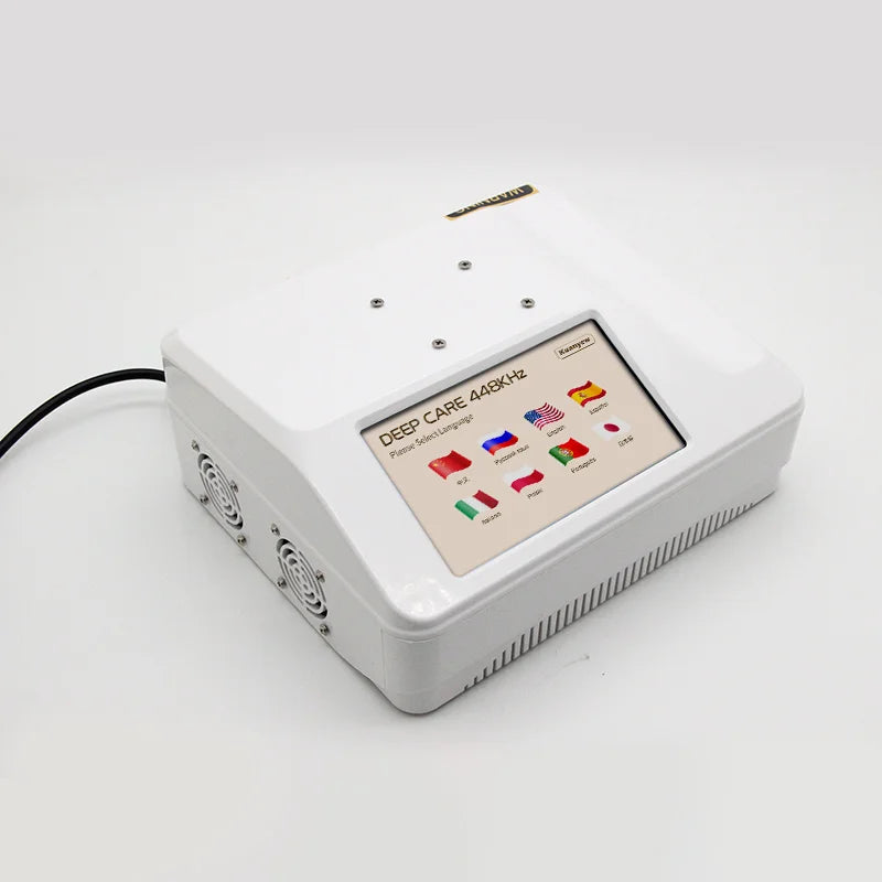 Latest Physical Technology RF 448KHZ Tecar High-frequency INDIBA Relieve Soreness Microcurrent Massage For Shaping Lose Weight and Firm the Skin Promote Lymphatic Circulation