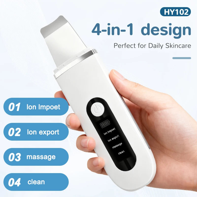 CMH 4 In 1 Ultrasonic Skin Scrubber Pore Cleansing Tool