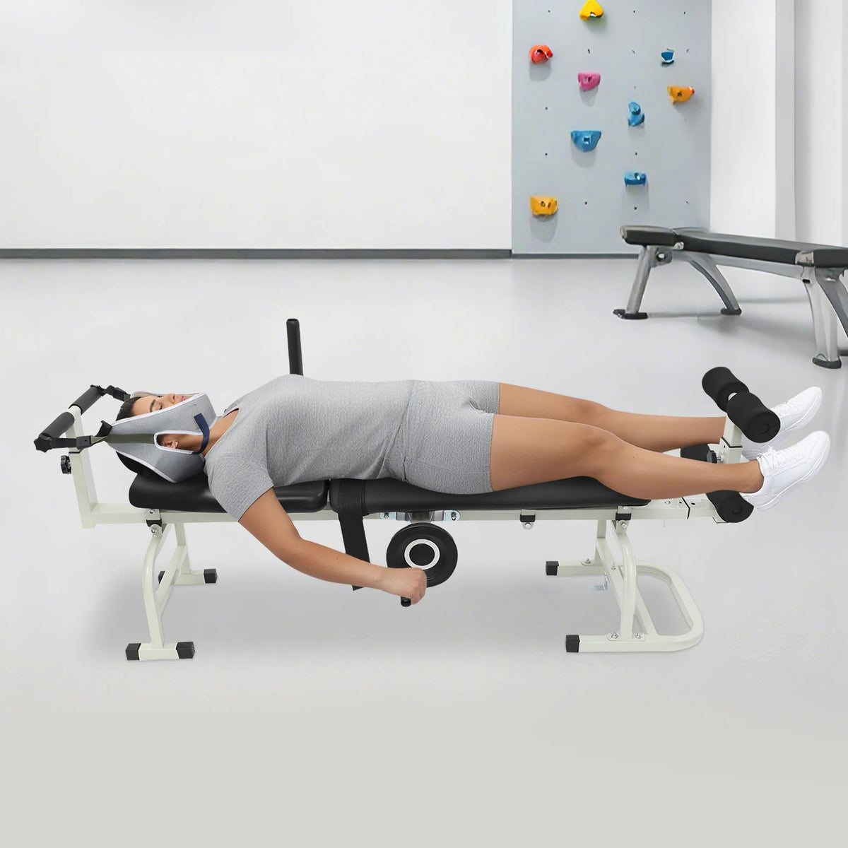 Multi Function Cervical And Lumbar Spine Traction Stretcher