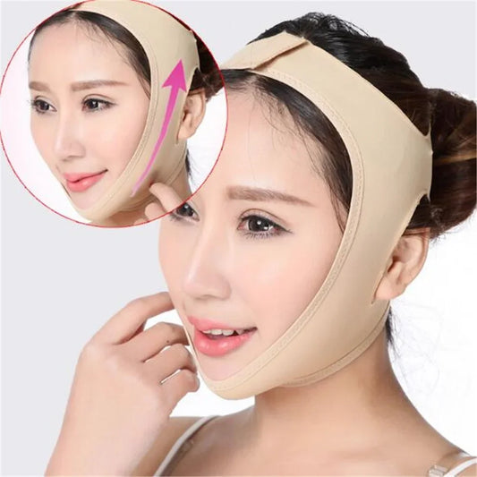 V Line Face Lifting Bandage Elastic Facial Contour Shaper for Jawline Double Chin Cheek Support Women Skin Care Beauty Tool