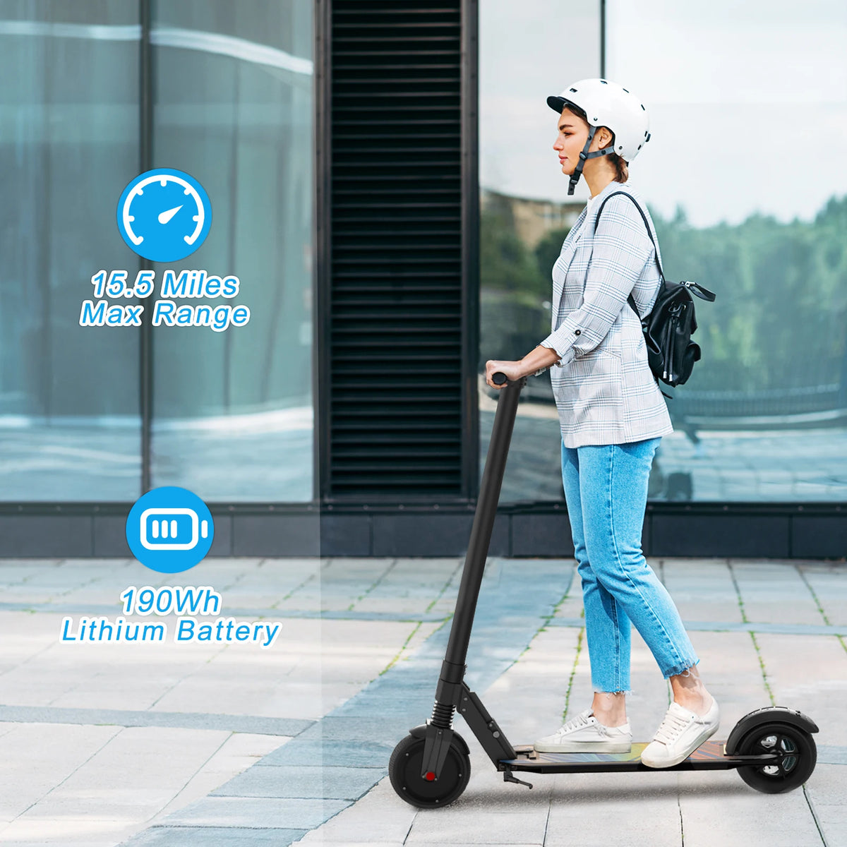 Electric Scooter Commuter E-Bike Foldable Commuter E-Scooter With Cruise Control Dual Braking System Shock Absorption