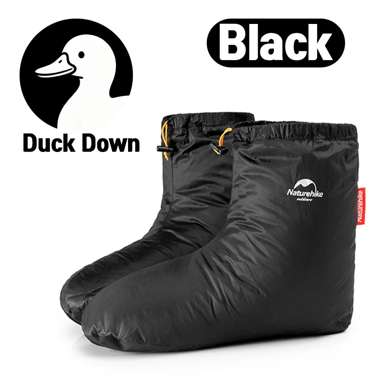 Naturehike Goose Down Slipper Boots Winter Warm Waterproof Windproof Outdoor Camping Hiking Fishing Thermal Feet Cover Shoe Sock