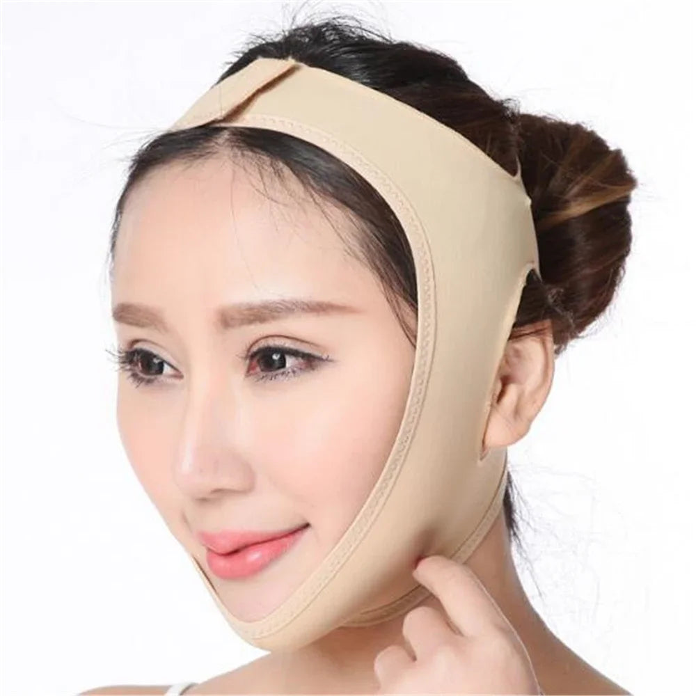 V Line Face Lifting Bandage Elastic Facial Contour Shaper for Jawline Double Chin Cheek Support Women Skin Care Beauty Tool