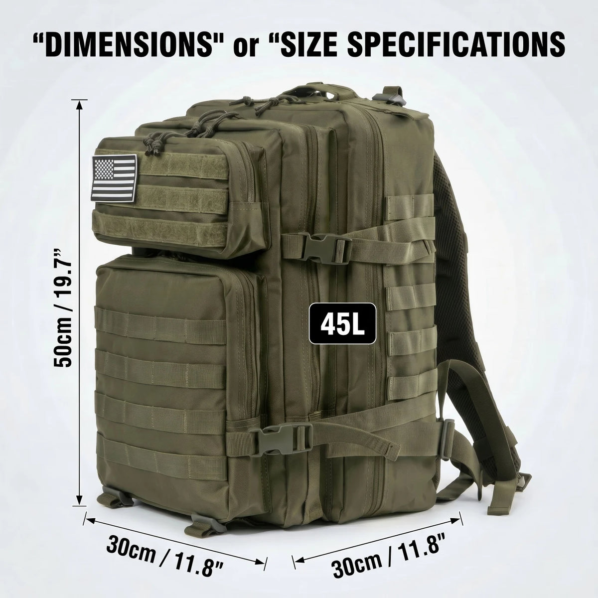 ReFire Gear Tactical Travel Backpack With Molle Pockets And Comfort