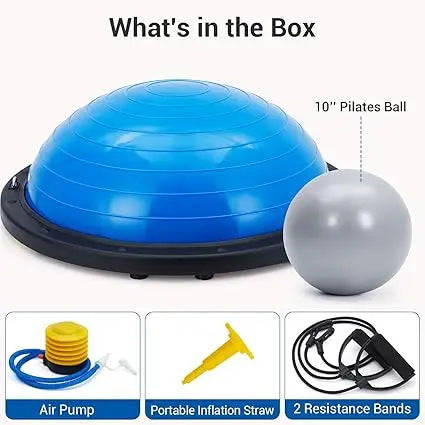 Non Slip Half Balance Ball Exercise Trainer For Pilates Workout