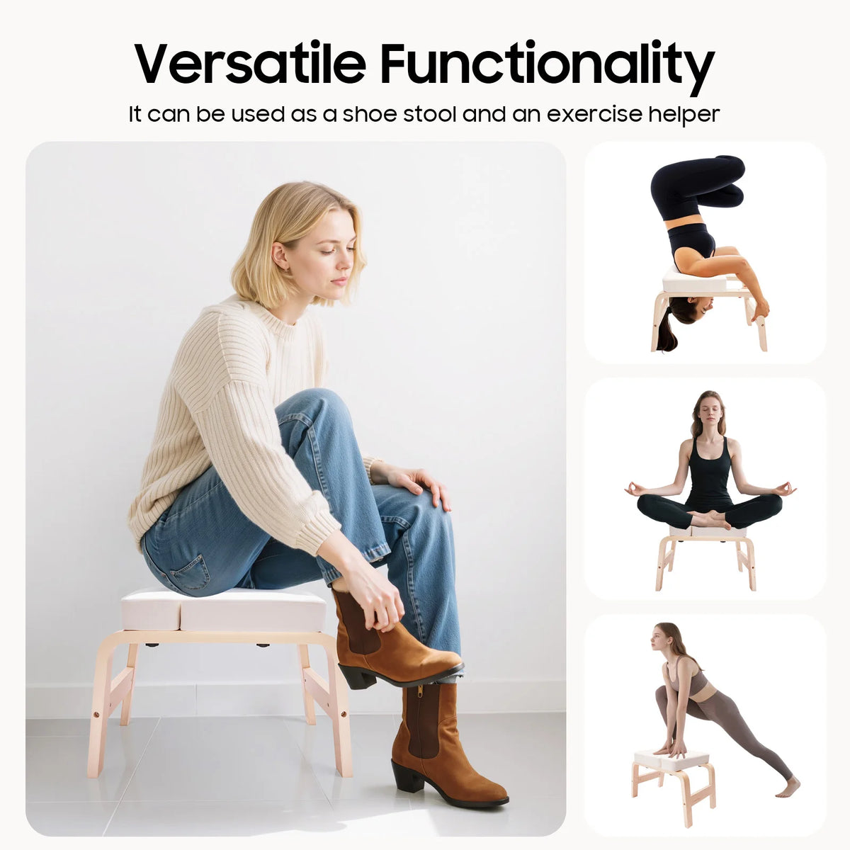 Professional Yoga Headstand Bench With Comfortable Foam Support