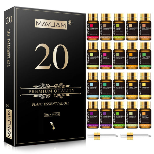 MAYJAM Premium Pure Essential Oil Collection For Home Aromatherapy