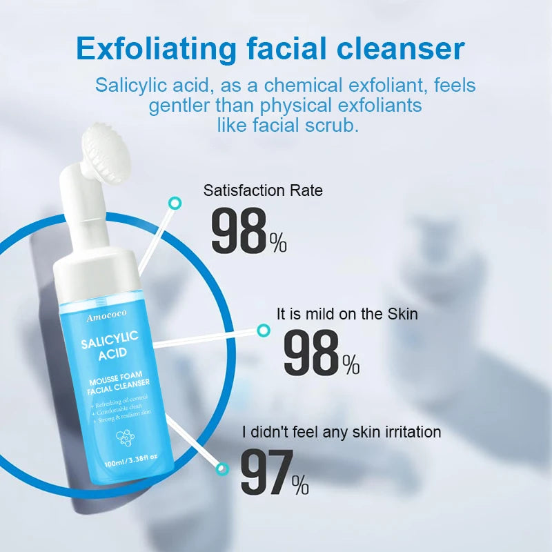 Amococo Gentle Foaming Facial Cleanser With Compressed Towels