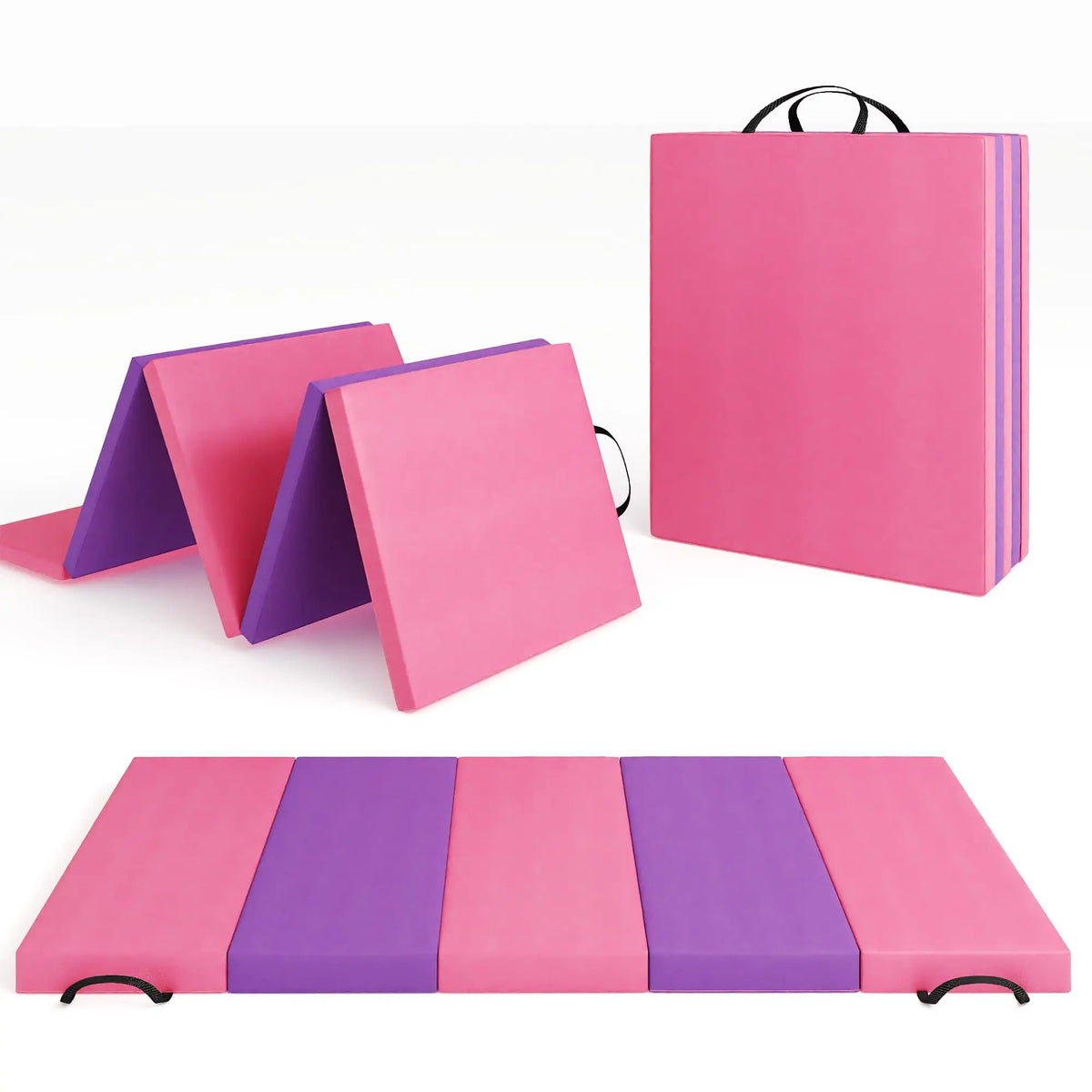 HiMISS Foldable Gymnastics Mat For Home Fitness Exercise And Yoga