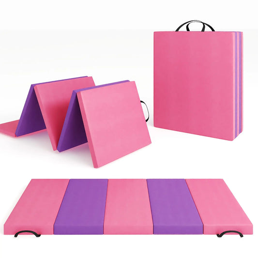 HiMISS Foldable Gymnastics Mat For Home Fitness Exercise And Yoga