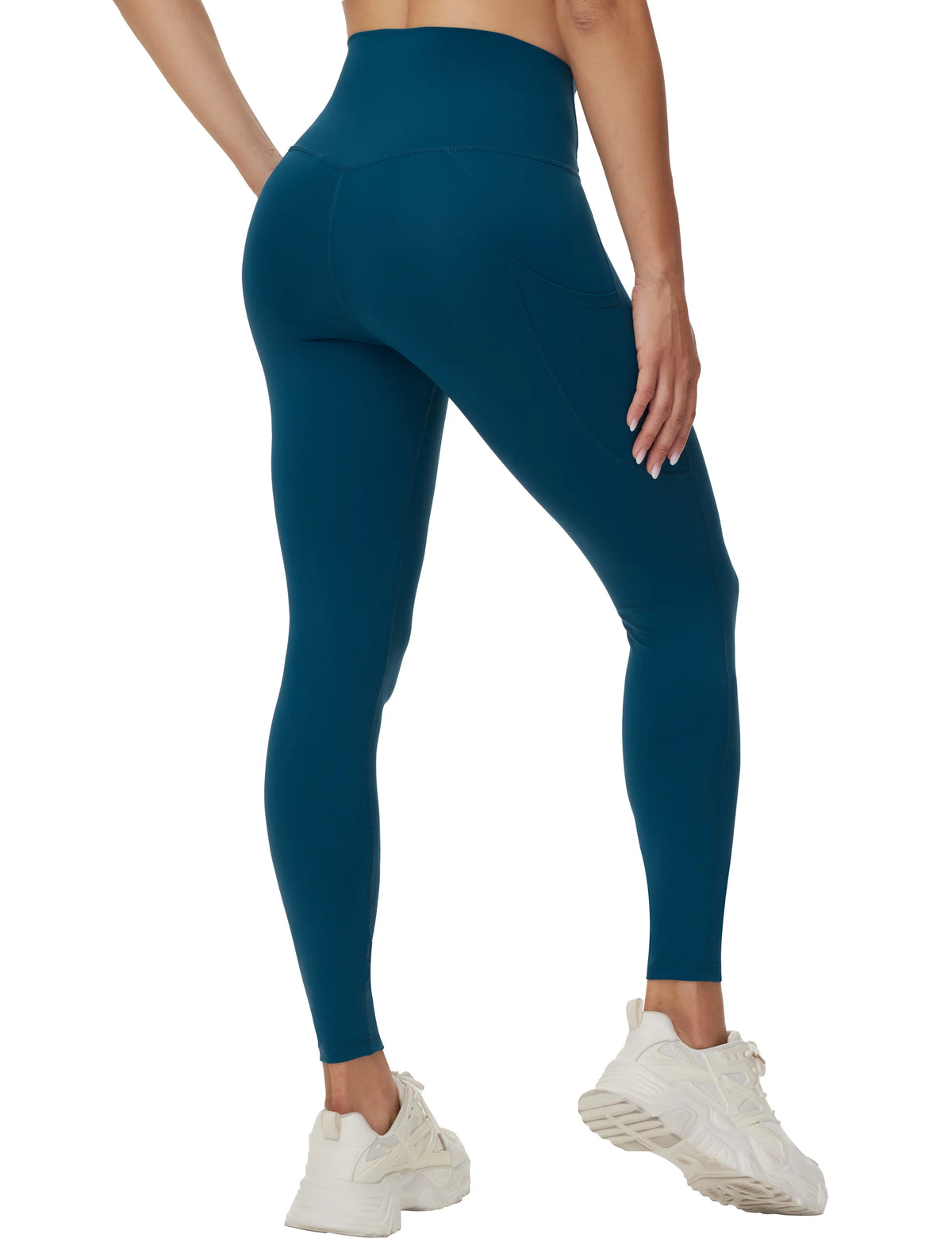 The Gym People Women Cross Waist Tummy Control Leggings