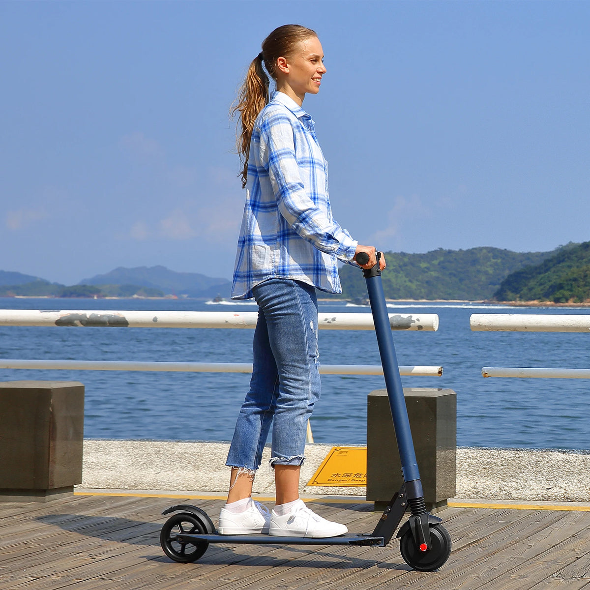 Electric Scooter Commuter E-Bike Foldable Commuter E-Scooter With Cruise Control Dual Braking System Shock Absorption