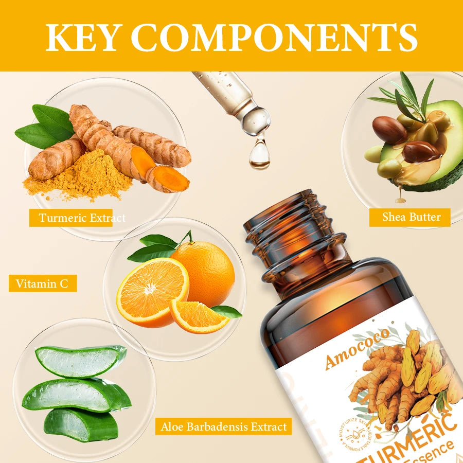 Amococo Turmeric Vitamin C Hyaluronic Acid Facial Essence