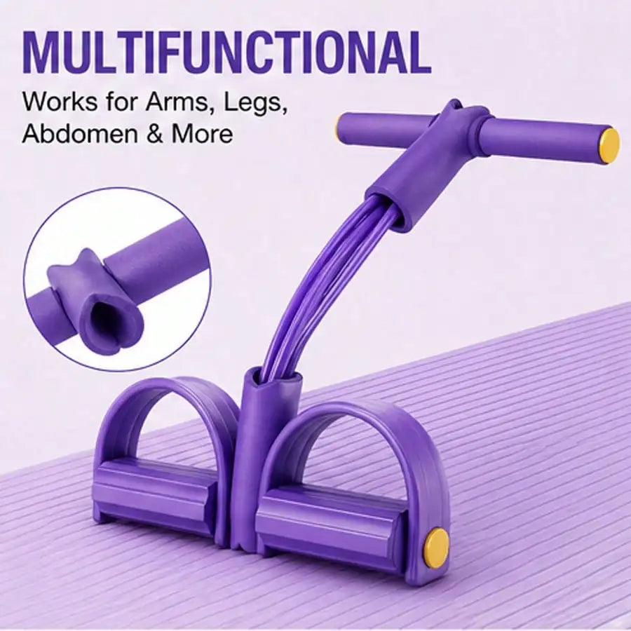 6 Rolls Upgraded High Tension Purple Resistance Bands, Ergonomic Durable Fitness Bands With Comfortable Grip, Suitable For Home Gym Weight Training, Cardio Exercises And Daily Home Fitness