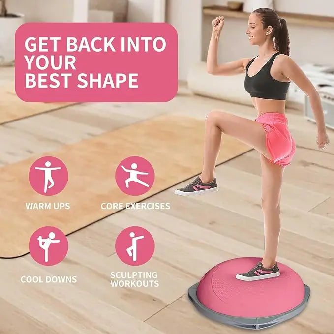 Non Slip Half Ball Balance Trainer for Home Gym Core