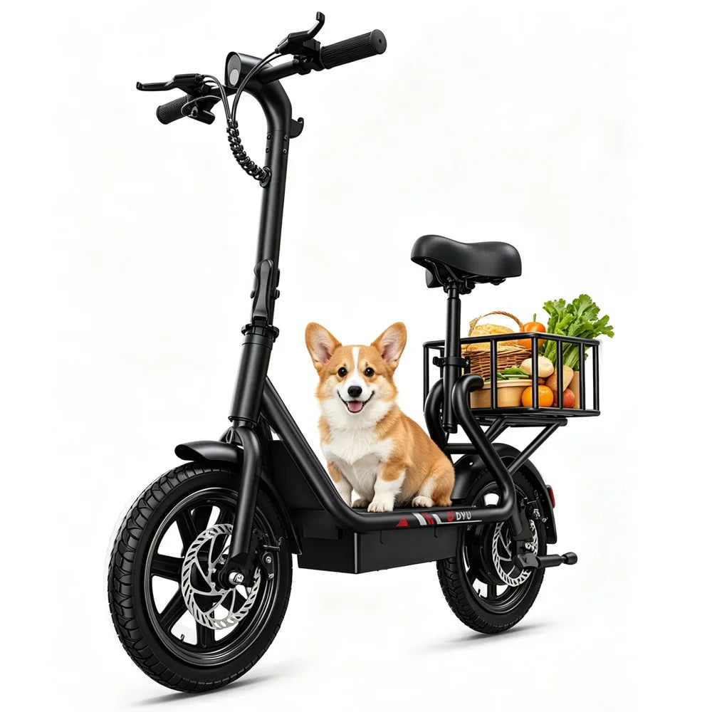 DYU C4  Folding Electric Scooter 14 inch Mini E-Bike 500W Peak 20MPH 36V 7.8AH  Battery Compact City Commuter E-Scooter Style