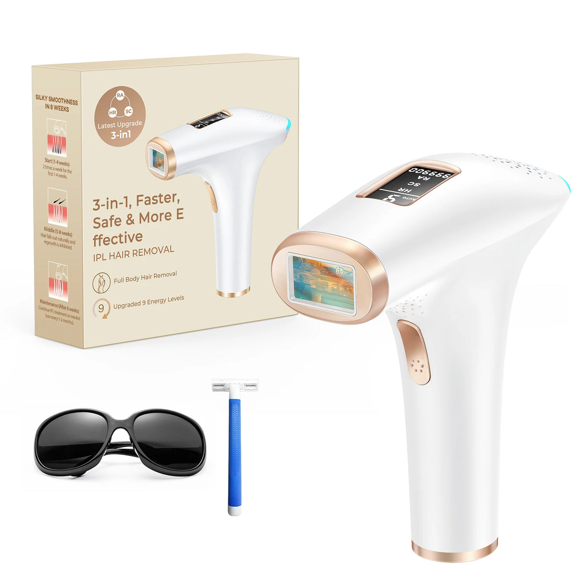 Lysmoski Ipl Hair Removal Epilator Device For Whole Body