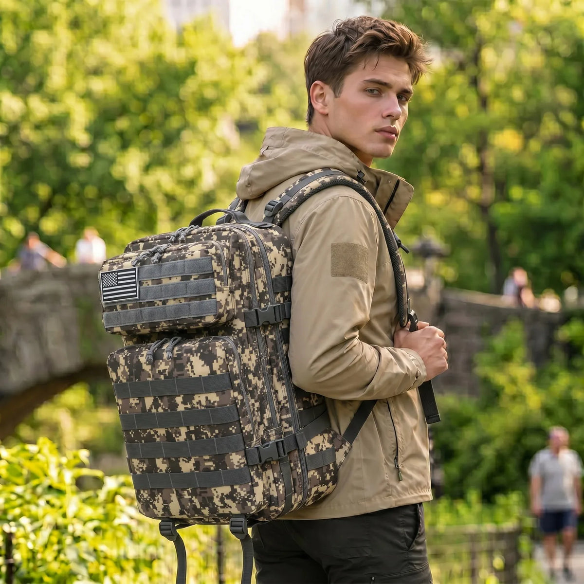 ReFire Gear Tactical Travel Backpack With Molle Pockets And Comfort