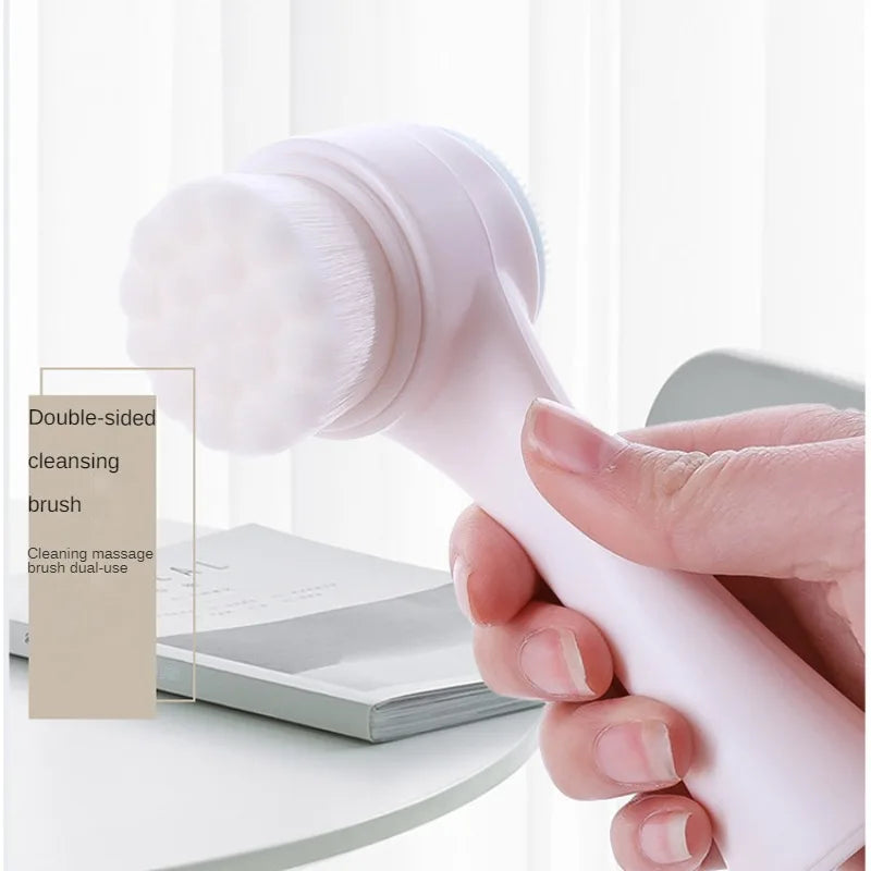 Silicone Double Sided Facial Cleansing Brush For Daily Pore Cleansing