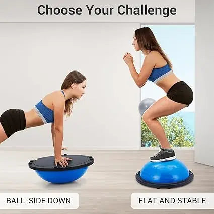 Non Slip Half Balance Ball Exercise Trainer For Pilates Workout