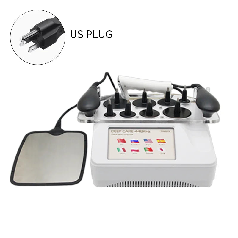 Latest Physical Technology RF 448KHZ Tecar High-frequency INDIBA Relieve Soreness Microcurrent Massage For Shaping Lose Weight and Firm the Skin Promote Lymphatic Circulation